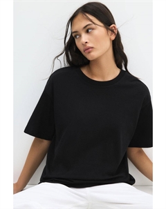 Футболка оверсайз, черный Pull & bear