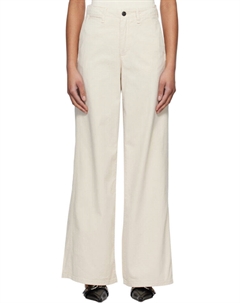 Бежевые брюки-чинос Sofie Wide-Leg из хлопка Rag & bone