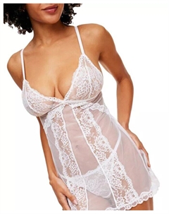 Женский комплект нижнего белья Dixi Babydoll и стринги, белый Adore me