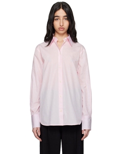 Розовая рубашка из поплина с рукавами-кимоно TOTEME Toteme