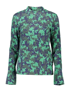 Свитер женский из вискозы с принтом, зеленая Gant