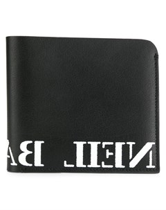 Neil barrett кошелек с принтом логотипа один размер черный Neil barrett