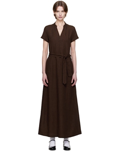 Коричневое платье-миди Annelie A.p.c.