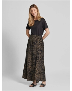 Юбка макси из смесовой вискозы модель «Джемма», светло-коричневый Kaffe