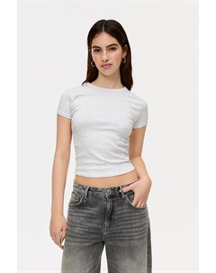 Базовая приталенная футболка, серый Pull & bear