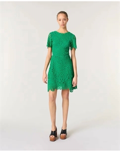 Короткое платье крючком, зеленый Maje