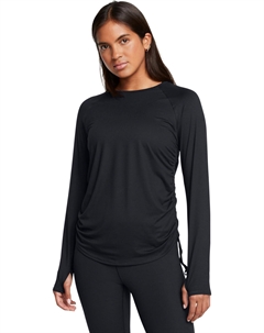 Лонгслив Motion Long Sleeve Longline Crew, цвет Black/White Under armour