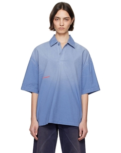 Синее поло большого размера Jw anderson