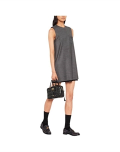Платье без рукавов женское серое Miu miu