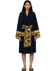 Халат темно-синий «I Heart Baroque» Underwear Versace