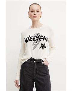 Кашемировый свитер, бежевый Weekend max mara