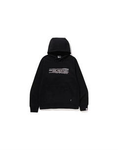 BAPE World Gone Mad Вышитый свитер с капюшоном, черный A bathing ape®