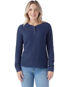 Свитер Waffle Long Sleeve Henley, цвет Deep Navy Smartwool