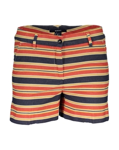 Брюки женские укороченные, красный / синий Gant