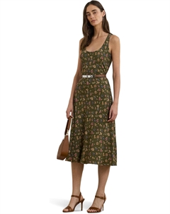 Платье Zawato-Sleeveless-Day Dress, цвет Olive Multi Lauren ralph lauren