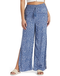 Брюки Tropical Rhythm Pants, цвет Bijou Blue Linear Floral Roxy