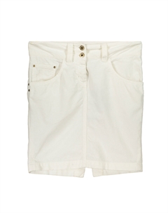 Юбка женская короткая вельветовая, белый Patrizia pepe