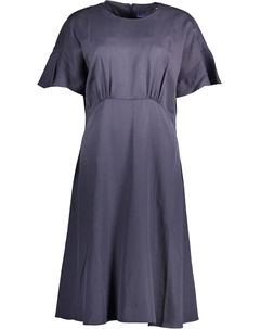 Платье женское из лиоцелла с короткими рукавами, синий Gant