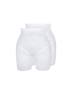 Трусики-Бюстье функциональные жаккардовые упаковка из 2 шт., белый Sassa