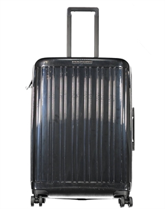 Чемодан мужской на колесиках, черный Piquadro