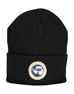 Мужская шапка с нашивкой и логотипом, черный Napapijri