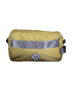 Сумка мужская текстильная с логотипом бренда, зеленый Gant