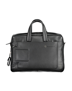 Портфель мужской кожаный с 3 внешними карманами, черный Piquadro