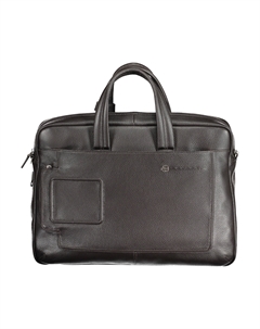 Портфель мужской кожаный с 3 внешними карманами, коричневый Piquadro