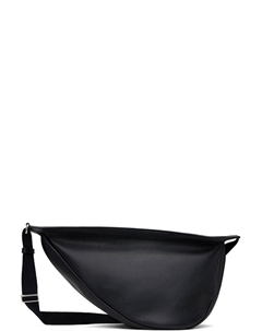 Большая черная сумка-банан с напуском The row