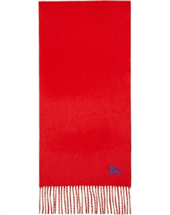 Двусторонний кашемировый шарф красного и бежевого цвета Burberry