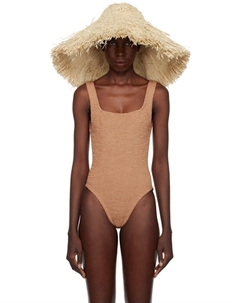 Бежевая пляжная шляпа «The Hay Wide Brim» Ruslan baginskiy