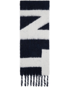 Шарф Loliana темно-синего и серого цветов Isabel marant