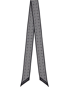 Черно-белый шелковый шарф-бандо 4G Givenchy
