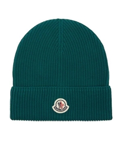 Шапка из хлопчатобумажной пряжи, зеленый Moncler