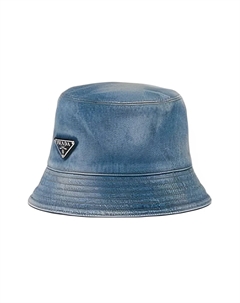 Панама женская Logo-embroidered, синий Prada