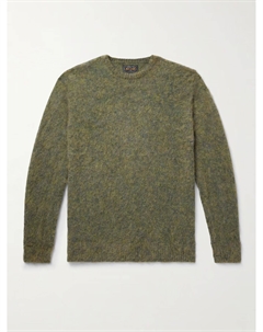 Свитер из мохеровой смеси, зеленый Beams plus