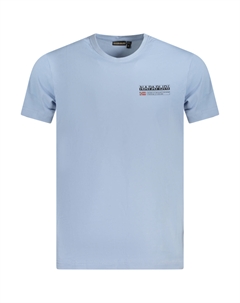 Мужская футболка хлопковая с логотипом, синий Napapijri