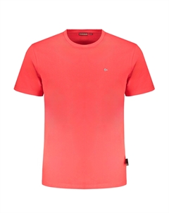 Мужская футболка из органического хлопка с логотипом, красный Napapijri