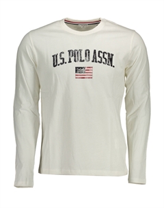 Мужская кофта U.S. Polo с длинными рукавами и принтом, белый U.s. polo assn.