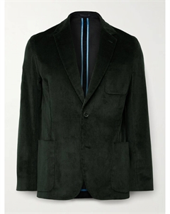 Пиджак из эластичного хлопкового вельвета, темно-зеленый Paul smith