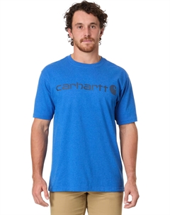 Футболка Loose Fit Heavyweight Short-Sleeve Logo Graphic T-Shirt, цвет Beacon Blue Heather Carhartt