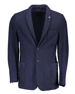 Пиджак мужской классический на пуговицах, синий Gant