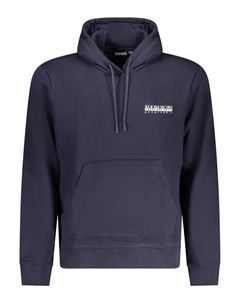 Толстовка мужская с карманом-кенгуру, синий / белый Napapijri