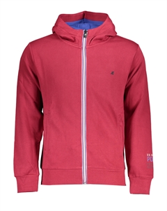 Свитшот мужской на молнии, красный / синий U.s. grand polo