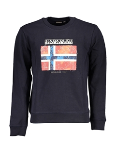 Толстовка мужская с принтом, синий Napapijri