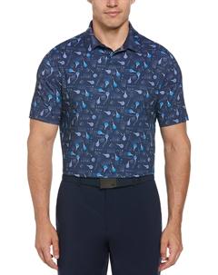 Футболка All Over Golf Ball & Tee Polo, цвет Peacoat Callaway