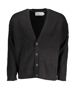 Мужской кардиган на пуговицах с V-вырезом, черный Calvin klein