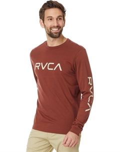 Футболка Big Long Sleeve Tee, цвет Red Earth Rvca