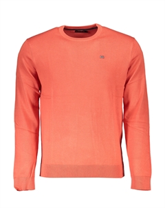 Мужской джемпер хлопковый с логотипом бренда, оранжевый Napapijri