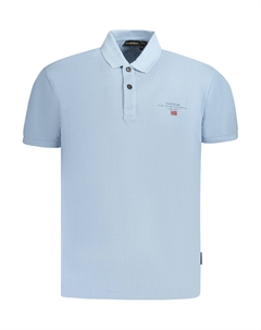 Поло мужское с короткими рукавами классического кроя, синий Napapijri